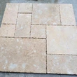 tumbled yellow limestone paving stone tiles