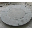 Customized black basalt curved paving stone for patio projects