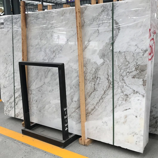 China Carrara white marble slabs for sale