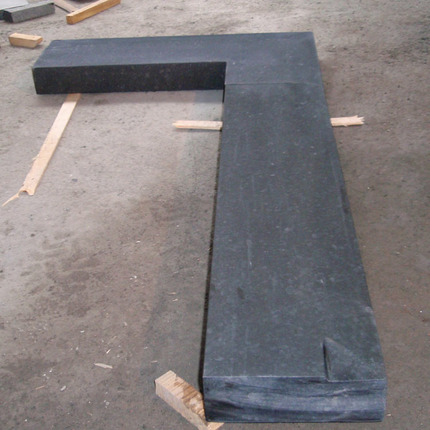 polished black granite capstone project