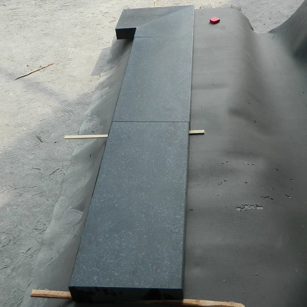 polished black granite capstone project