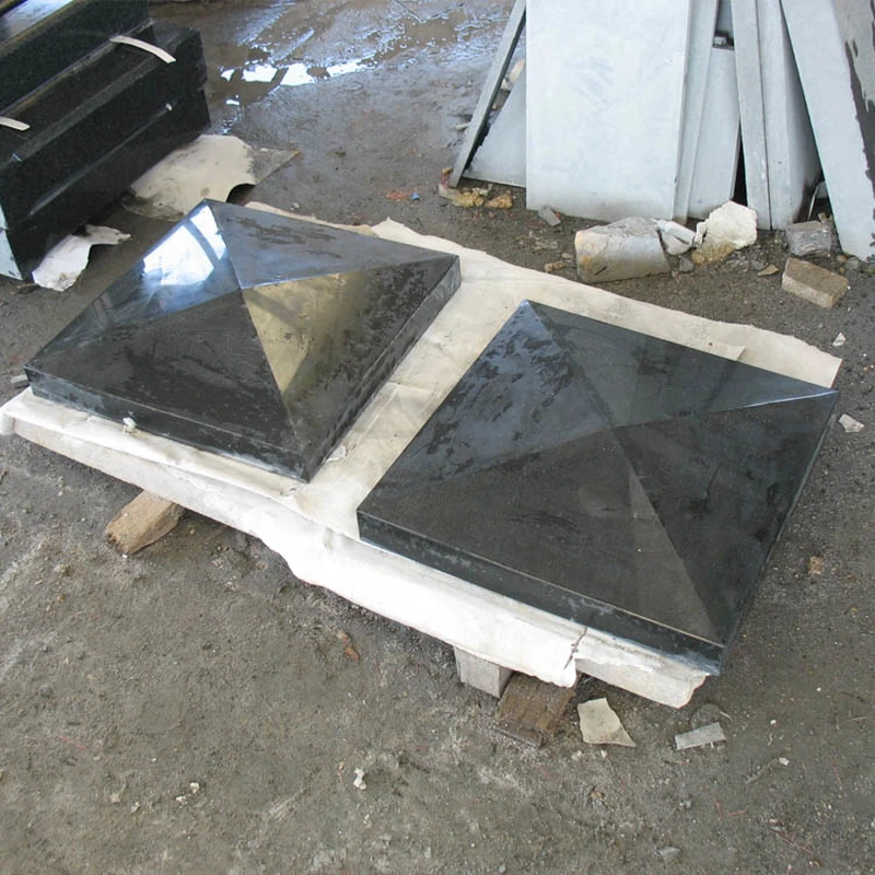 polished black granite pyramid capstone projects