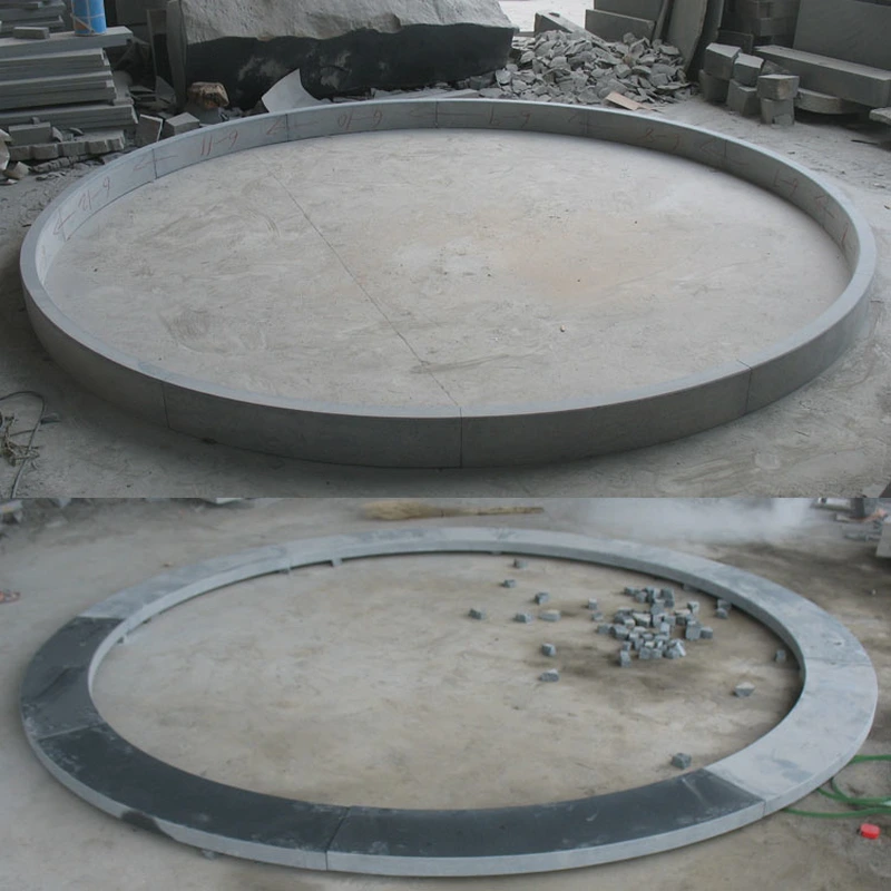 Customized size granite circle pavement for patio projects