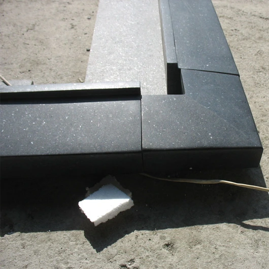 Customized size black granite exterior window sill
