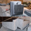 Customized size black granite exterior window sill