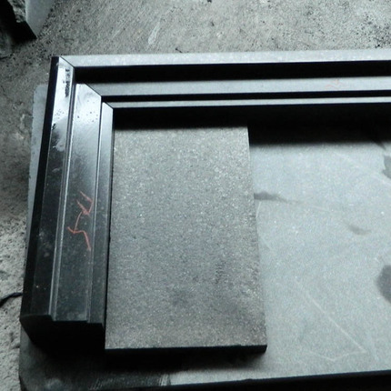 Customized size black granite window sill