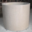 interior round building stone column wraps
