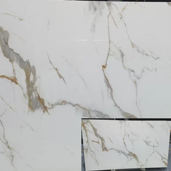 white artificial quartz stone slab