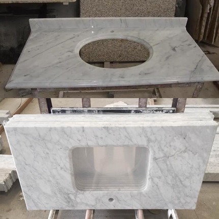 granite and marble vanity top and sink