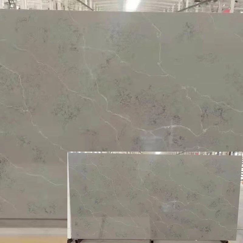 ألواح حجرية كوارتز بيضاء من الحجر الاصطناعي