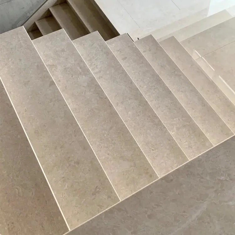polished interior marble stair step stone