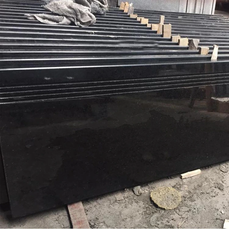 polished black granite steps for sale