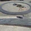 flamed G684 black pearl granite circle pavers