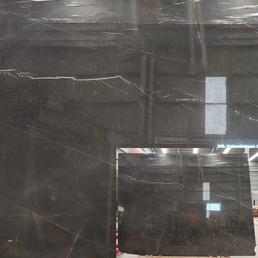 dark grey marble stone slabs