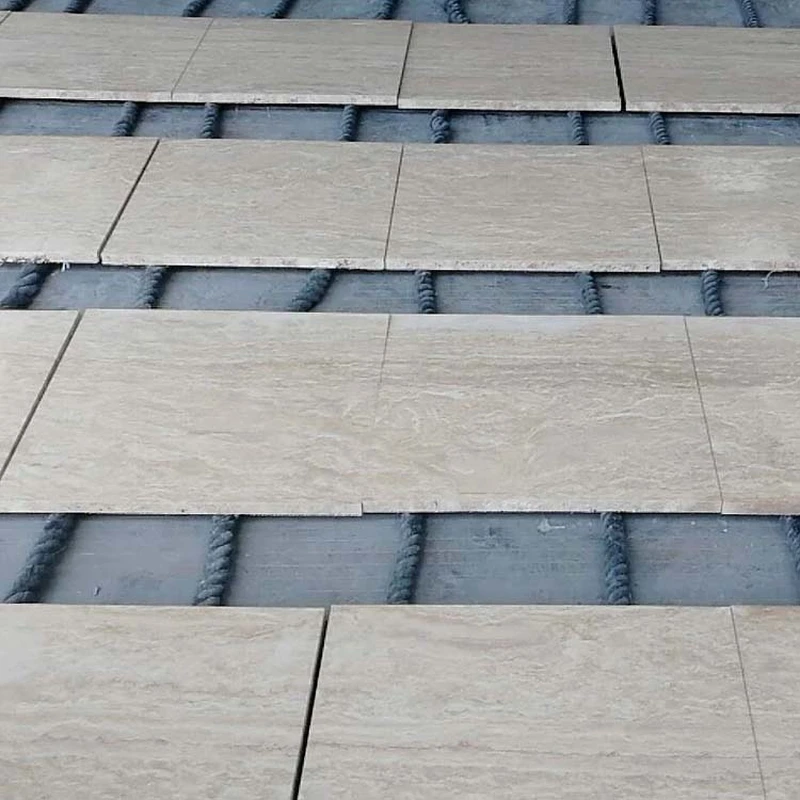 honed beige travertine tiles