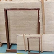 honed beige travertine tiles