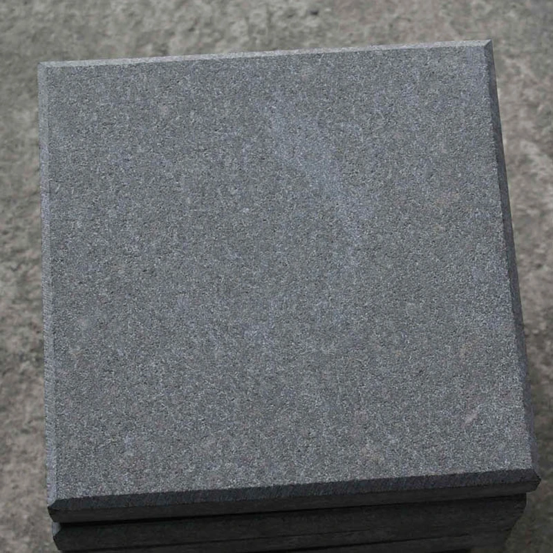 G684 black basalt stone for outdoor pavement