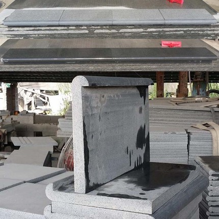 G654  dark grey granite bullnose swimming pool coping 
