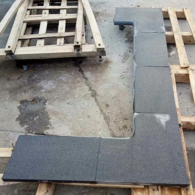 G654 dark grey granite bullnose swimming pool coping 