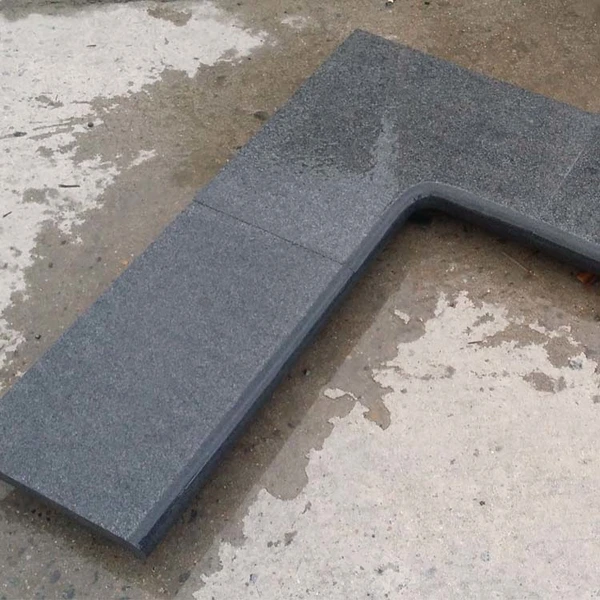 G654  dark grey granite swimming pool coping tiles