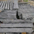 black basalt stone natural split stone palisade