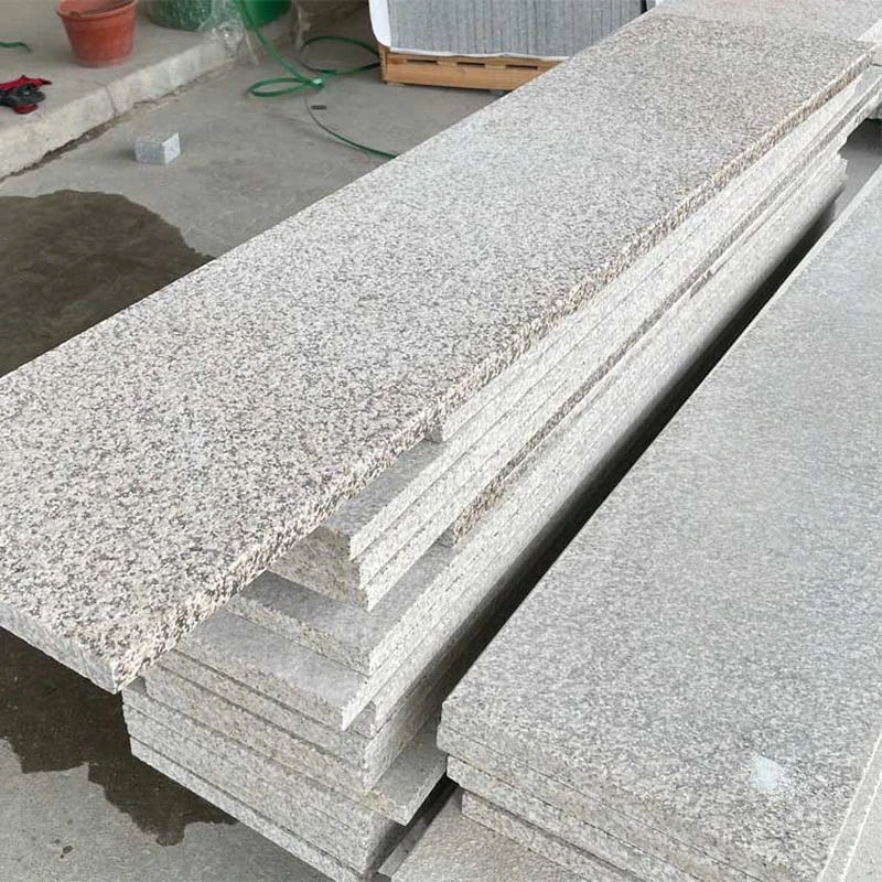 anti-slip finish exterior granite step stone