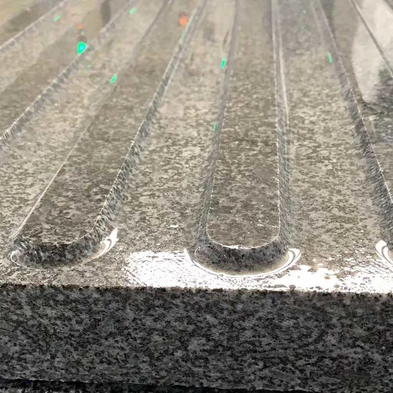 Dark grey granite anti slip tactile paving for blind
