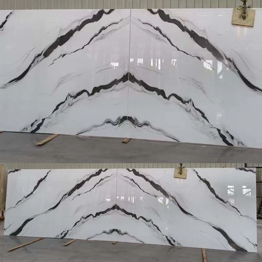 white artificial quartz wall panel