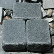 flamed and tumbled grey granite pavers