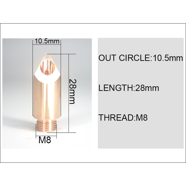 NOZZLES FOR WELDING HEAD AND WIRE FEEDING UNIT