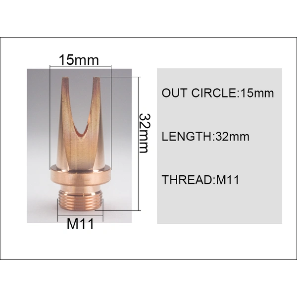 NOZZLES FOR WELDING HEAD AND WIRE FEEDING UNIT