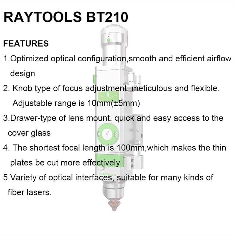 RAYTOOLS BT210S FIBER LASER CUTTING HEAD