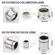 FOCUSING&COLLIMATING LENS WITH LENS TUBE FOR WSX NC30/30B