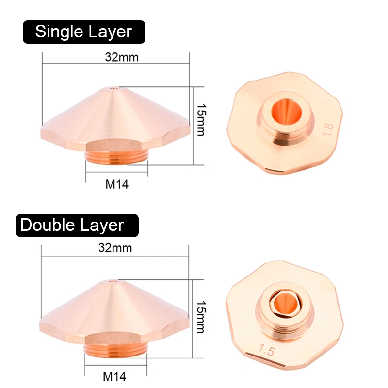 BODOR TYPE LASER CUTTING NOZZLES 