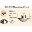 RAYTOOLS D32 H15 M14 LASER CUTTING NOZZLES