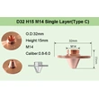 RAYTOOLS D32 H15 M14 LASER CUTTING NOZZLES