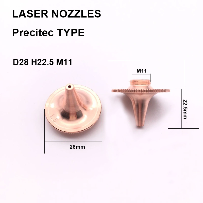 PRECITEC  D TYPE SINGLE LAYER LASER CUTTING NOZZLES
