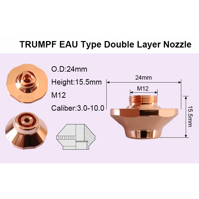 TRUMPF EAA/EAU TYPE LASER CUTTING NOZZLES