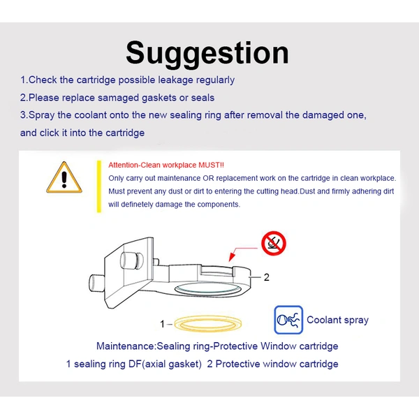 SEALING RING FOR RAYTOOLS PROTECTIVE WINDOWS