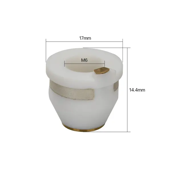 PRECITEC 3D NOZZLE HOLDER LASER CUTTING CERAMIC PART 