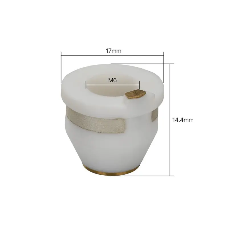 PRECITEC 3D NOZZLE HOLDER LASER CUTTING CERAMIC PART 