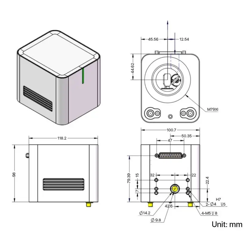 OUYA M102 FIBER LASER GALVO SCANNER HEAD