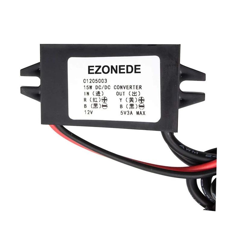 DC/DC Converter 12V to 5V 3A 15W 