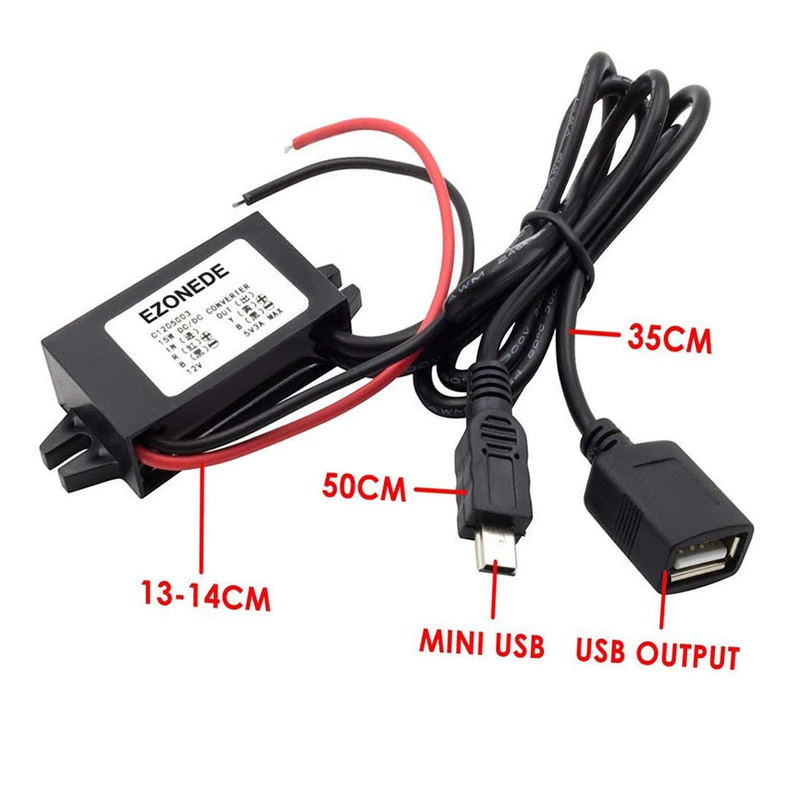 DC/DC Converter 12V to 5V 3A 15W 