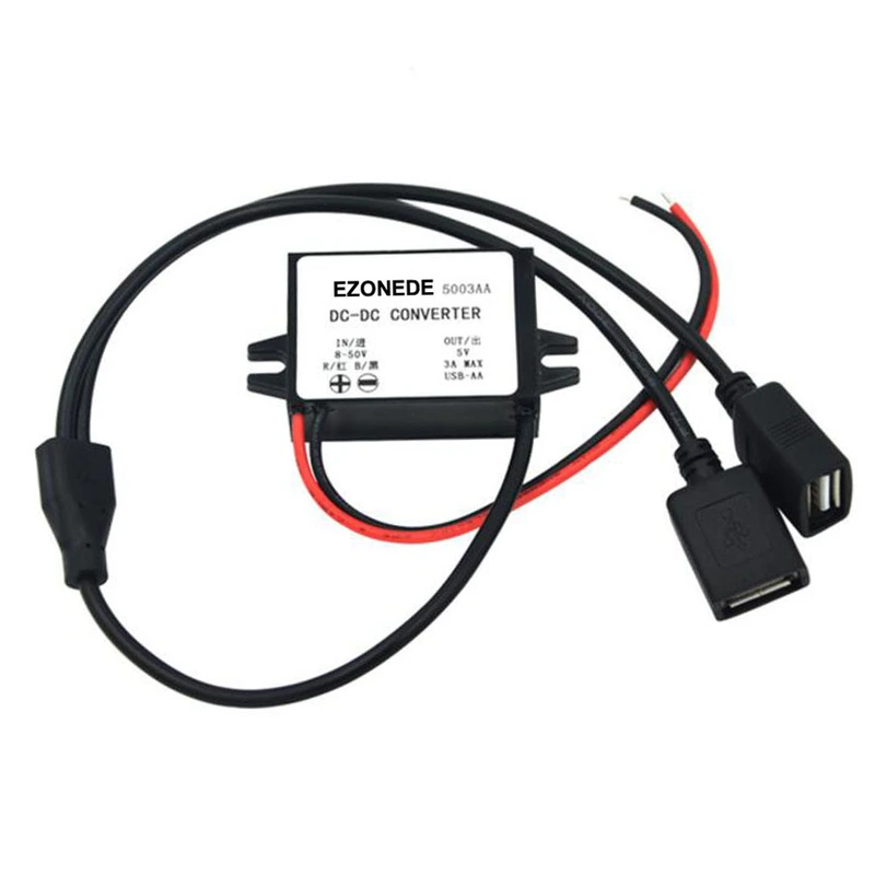 DC-DC Converter 12V 24V to 5V 3A Waterproof