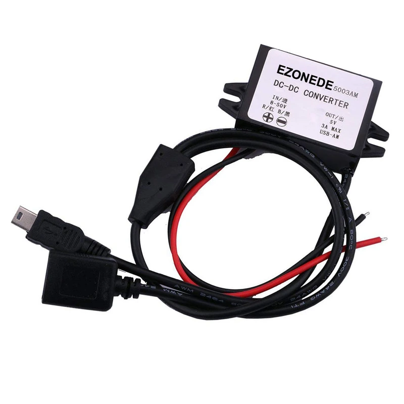 DC-DC Converter 12V 24V (8-50V) to 5V 3A 15W