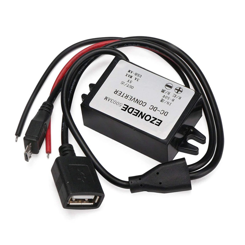 DC-DC Converter 12V/24V (8-50V) to 5V 3A 15W