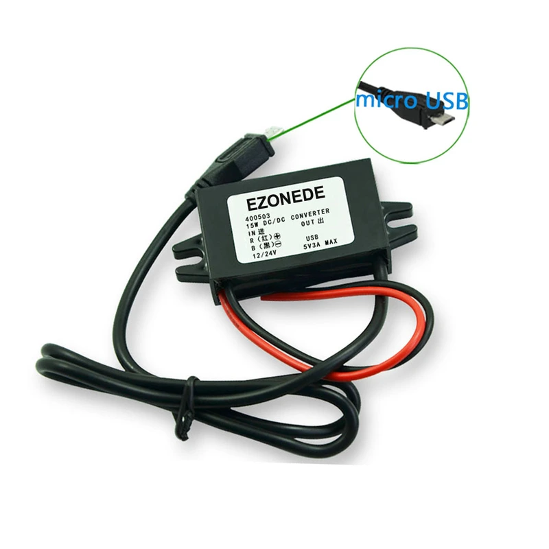 DC-DC Converter 12V/24V to 5V 3A 15W