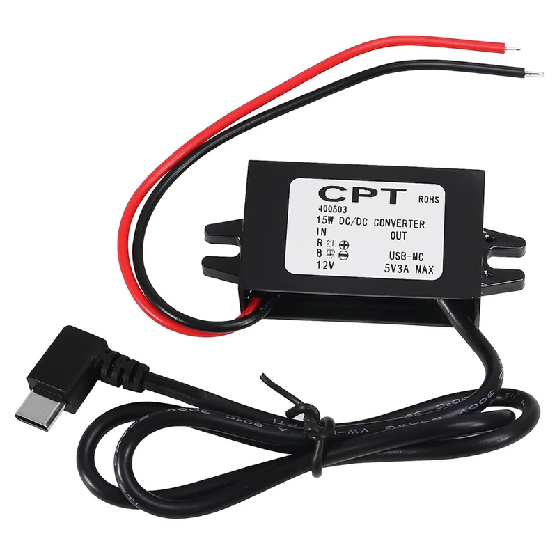 DC-DC Converter 12V to 5V USB Type-C