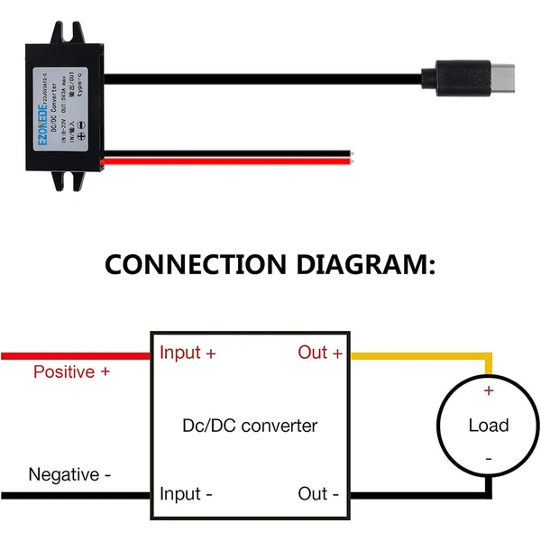 DC-DC Converter 12V to 5V 3A 15W
